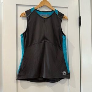 Novara Black and Blue Tank Top